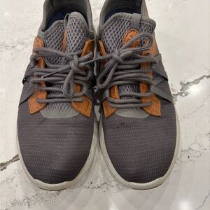OluKai Gray and Tan Men's Sneakers